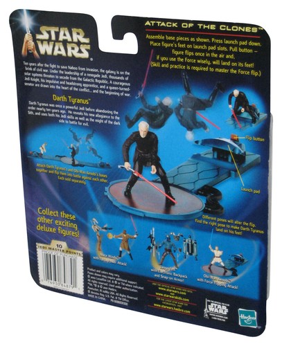 Star Wars Attack of The Clones (2002) Hasbro Darth Tyranus Figure w/ Vehicle