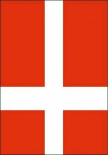 Denmark National Flag Fabric Cloth Poster 50068
