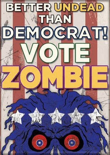 Vote Zombie Democrat Zombie Magnet 20591H
