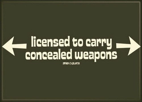 David and Goliath Licensed To Carry Magnet 29800DG