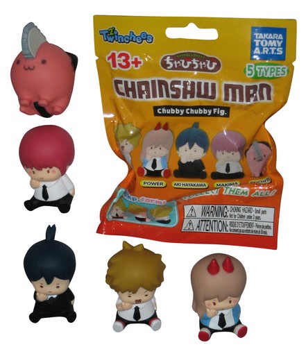 Chainsaw Man Chubby Chubby Figure 2-Inch Twinchees Mini Figure Blind Pack - (Lot of 2)