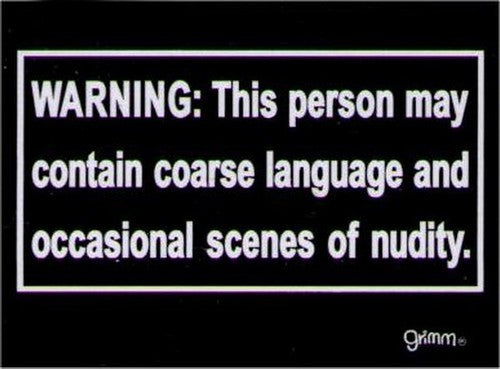 Warning Person May Contain Scenes Magnet GM2769
