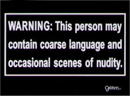 Warning Person May Contain Scenes Magnet GM2769