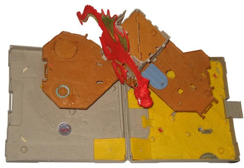 Matchbox Adventure (2005) Red Dragon Castle Treasure Fold N' Go Pop-Up Folding Playset