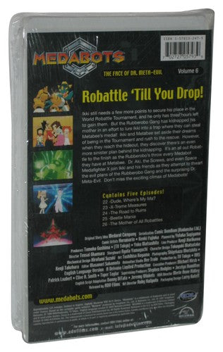 Medabots Face of Dr. Meta-Evil Volume 6 ADV Films (2002) Animated VHS Tape