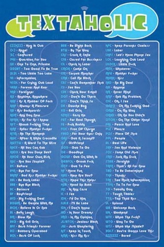 Textaholic Funny Humor Poster 24926