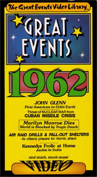 Great Events 1962 Vintage VHS Tape - (John Glenn / Marilyn Monroe)