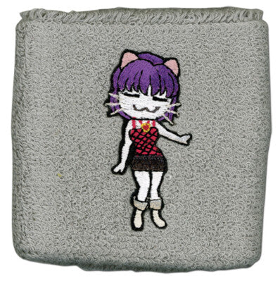 Black Cat Rinslet Anime Grey Wristband GE-8023