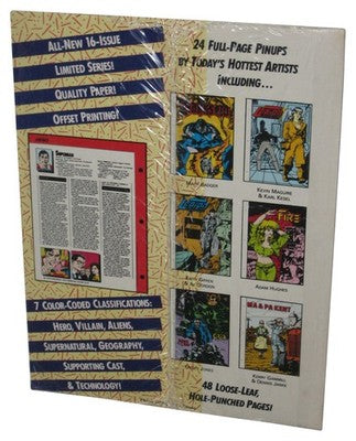 DC Comics Who's Who Aug. 1990 Loose-Leaf Paperback Book #1 - (Superman Cover)