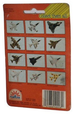 Funrise Micro Jet Magnifiers (1988) USAF Green Toy Replica Planes 2-Pack