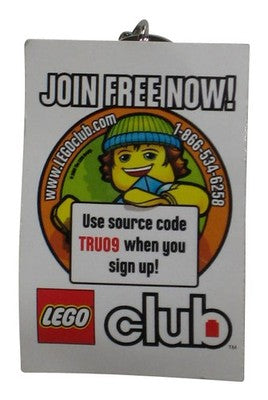 LEGO Club Santa Clause Christmas Red MiniFigure Keychain 