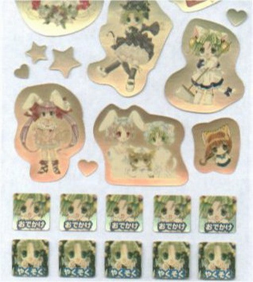 Di Gi Charat Foil Sticker Sheet (A)