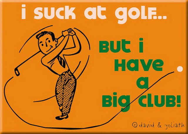 David and Goliath I Have A Big Club Magnet 25710DG