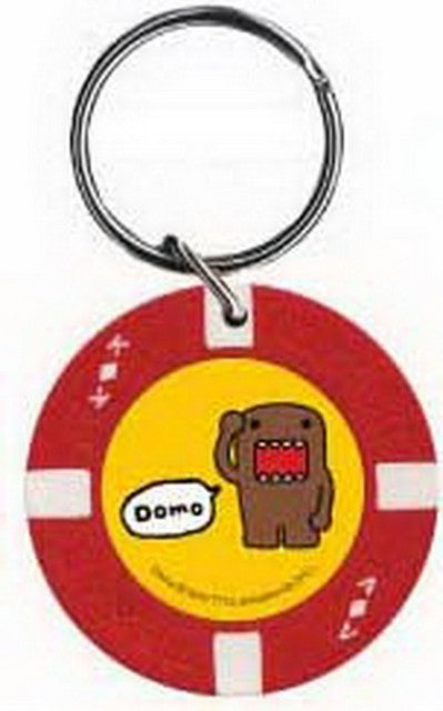 Domo-Kun Saluting Hot Properties Poker Chip Keychain DK2032