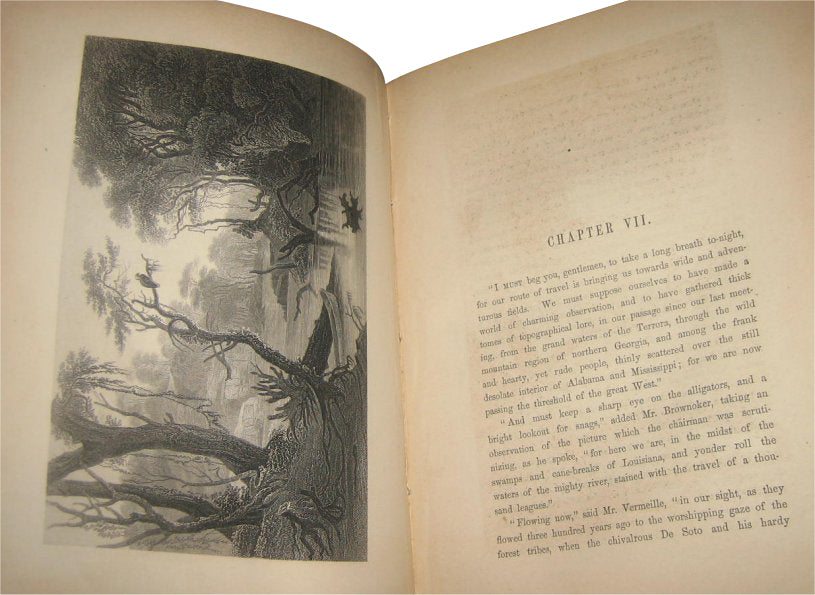 The Romance of American Landscape Vintage (1855) Hardcover Book