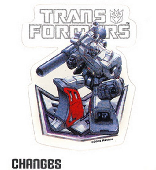 Transformers G1 Megatron Decepticon Dreamwave Sticker