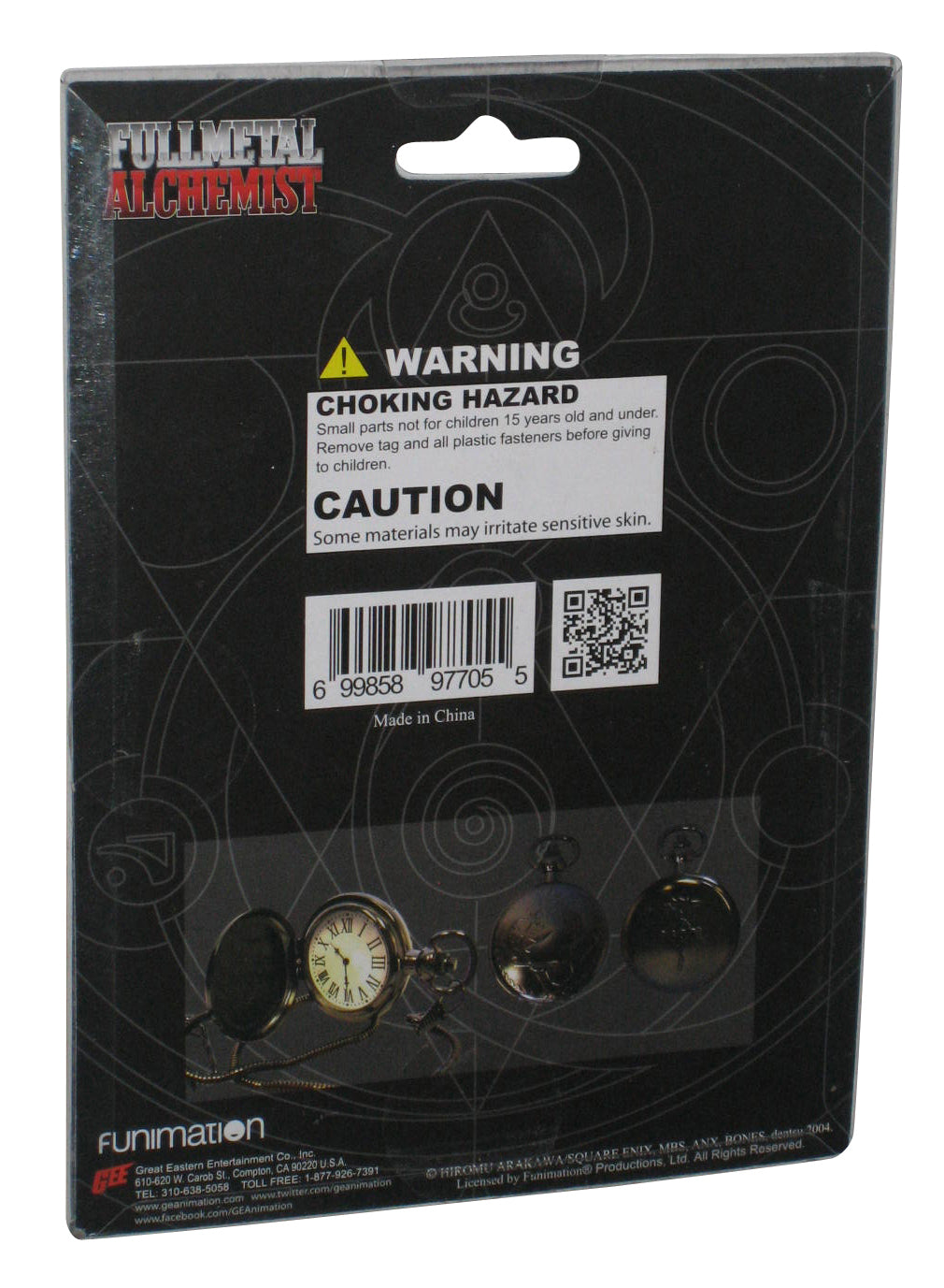 Full Metal Alchemist Cosplay Anime Pocket Watch GE-7705