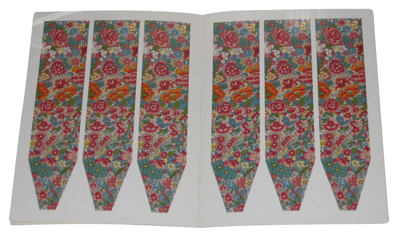 Chinese Floral Place Cards Napkin Holders - 12 Ready-to-Use Sets