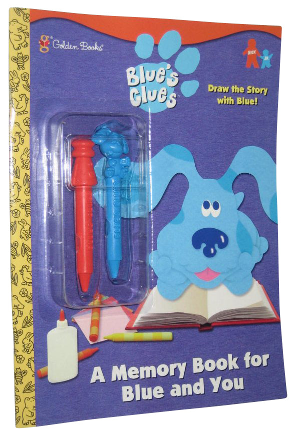 Blues Clues A Memory For Blue and You Coloring Book w/ Crayons