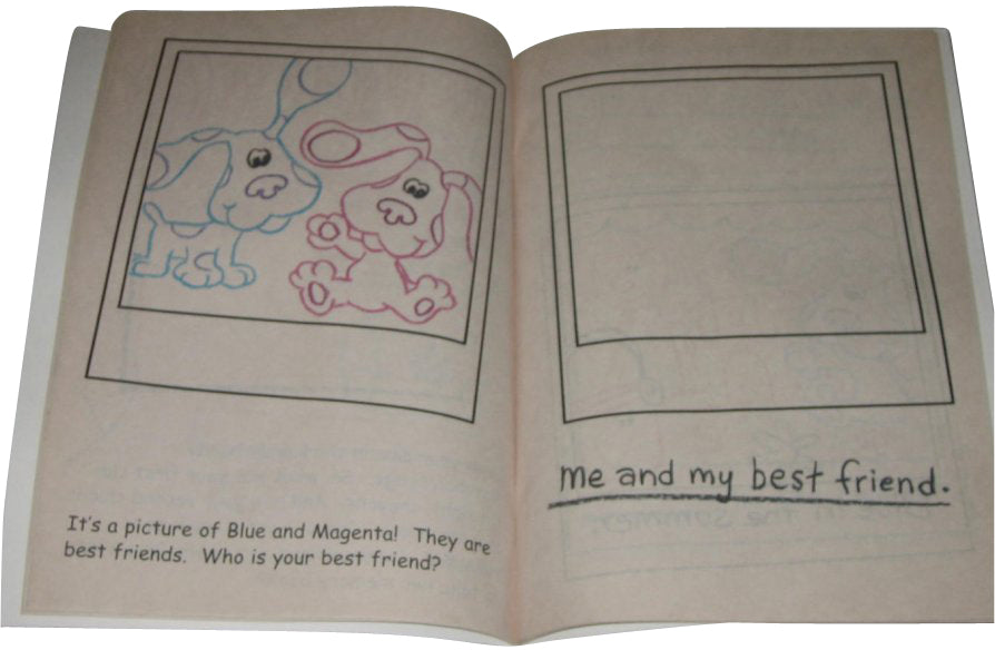 Blues Clues A Memory For Blue and You Coloring Book w/ Crayons
