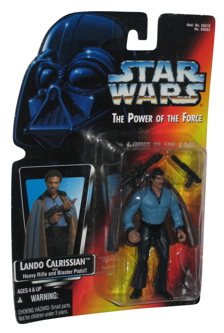 Star Wars Power of The Force Red Card Lando Calrissian Kenner Figure