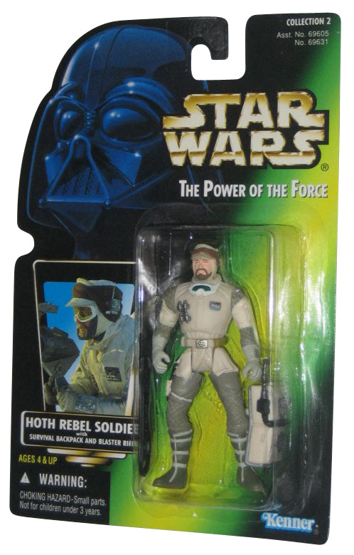 Star Wars Power of The Force Hoth Rebel Soldier Green Card Figure