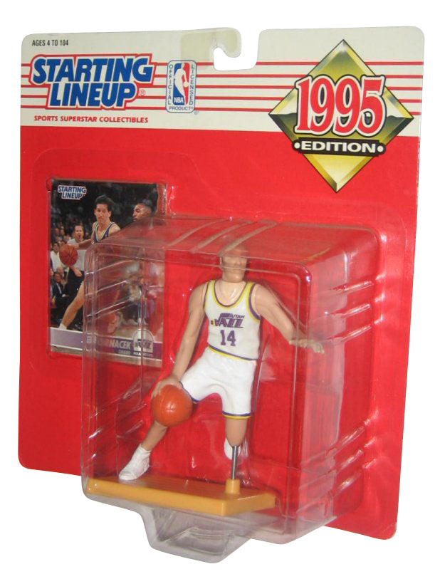 NBA Basketball Starting Lineup (1995) Kenner Jeff Hornacek Figure w/ Trading Card
