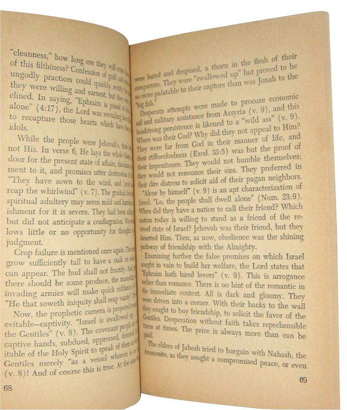 Hosea People Who Forgot God Vintage (1959) Paperback Book