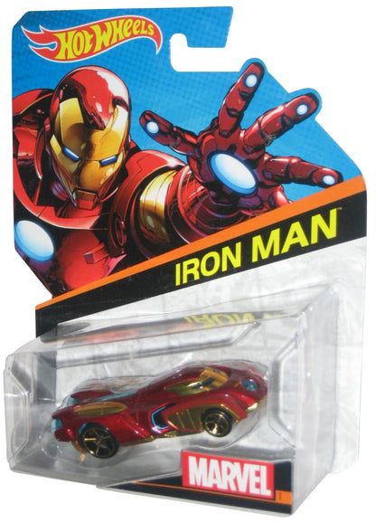 Marvel Comics Hot Wheels Iron Man (2013) Mattel Toy Car #1 - (Plastic Loose From Card)