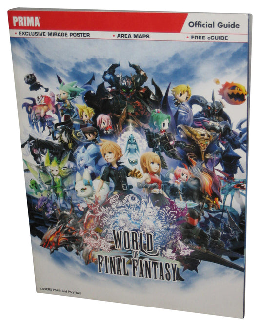 World of Final Fantasy Prima Games Official Strategy Guide Book w/ Poster
