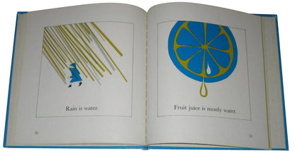 A Book About Water Kids Children Hardcover Vintage 1977 Book - (Harlan Wade)