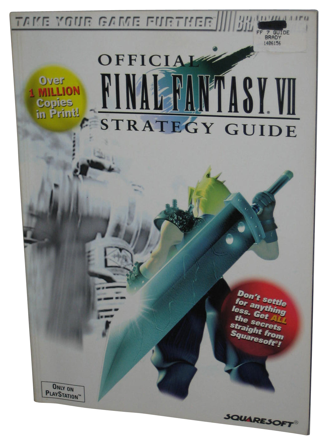 Final Fantasy VII Brady Games PlayStation Official Strategy Guide Book