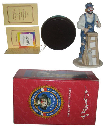 Emmett Kelly Jr Clown Exclusive Flambro Carpenter Porcelain Statue