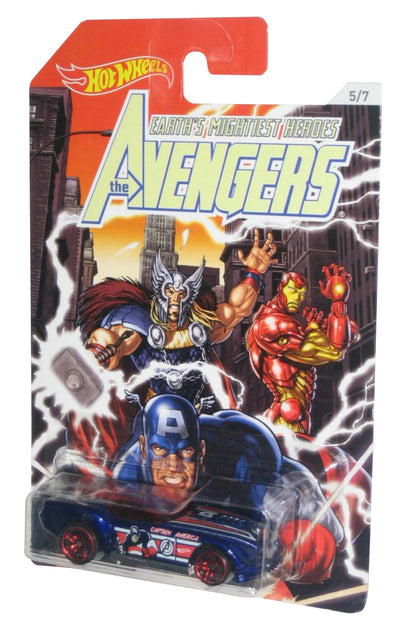 Marvel Comics Hot Wheels Avengers (2017) Pony-Up Captain America Car 5/7