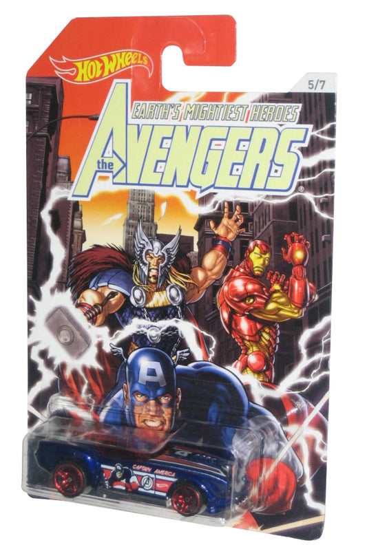 Marvel Comics Hot Wheels Avengers (2017) Pony-Up Captain America Car 5/7