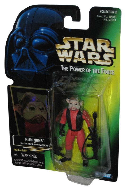 Star Wars Power of The Force (1997) Green Card Nien Nunb Kenner Figure