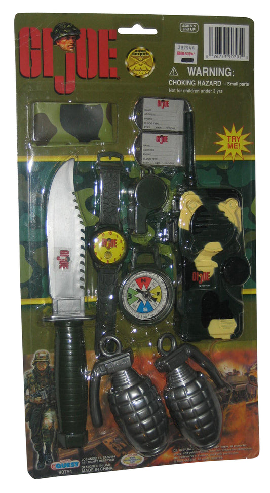GI Joe Army Soldier Manley Toy Quest (2000) Hasbro Toy Weapon Accessory Set