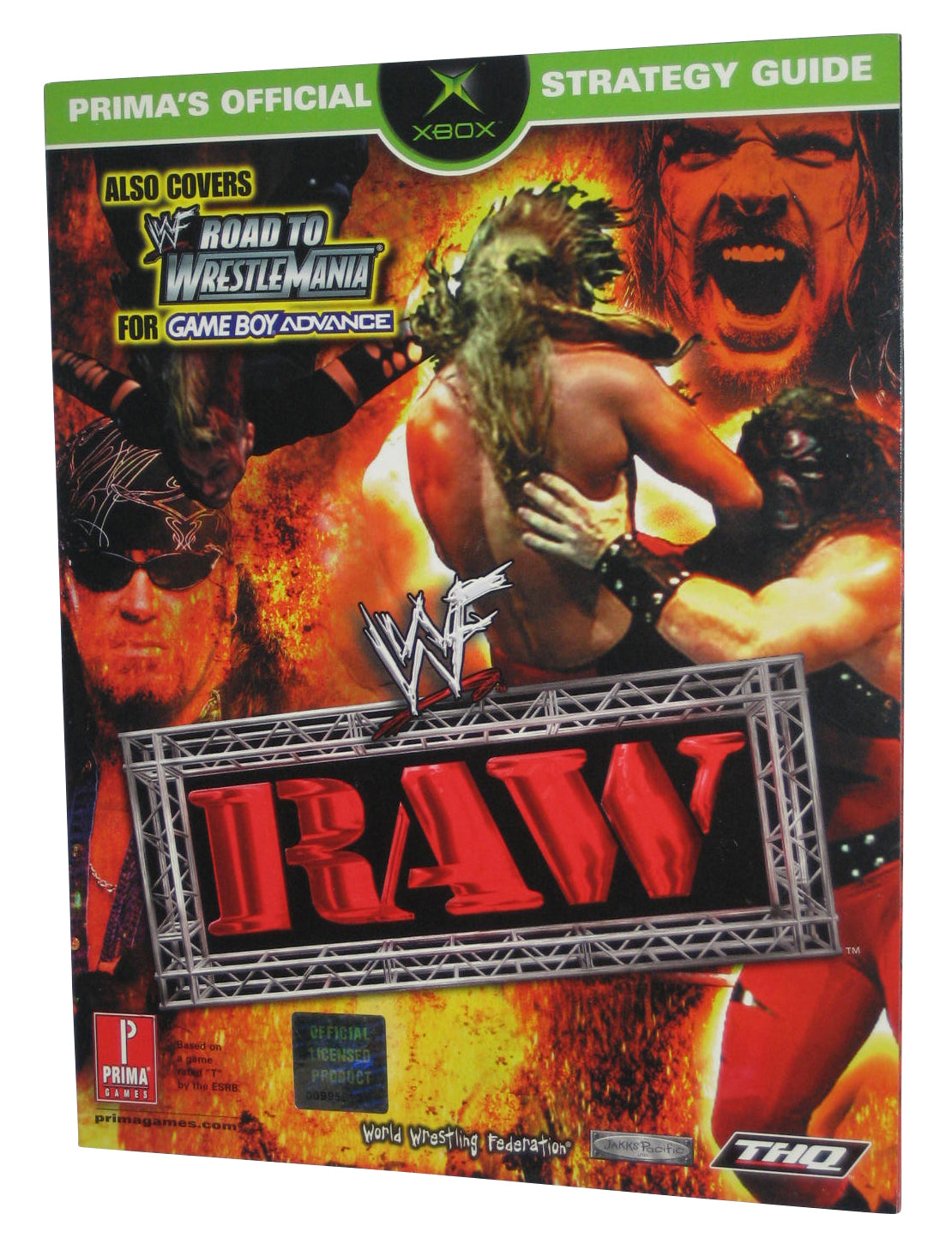 WWF Raw Xbox Prima Games Gameboy Advance Official Strategy Guide Book