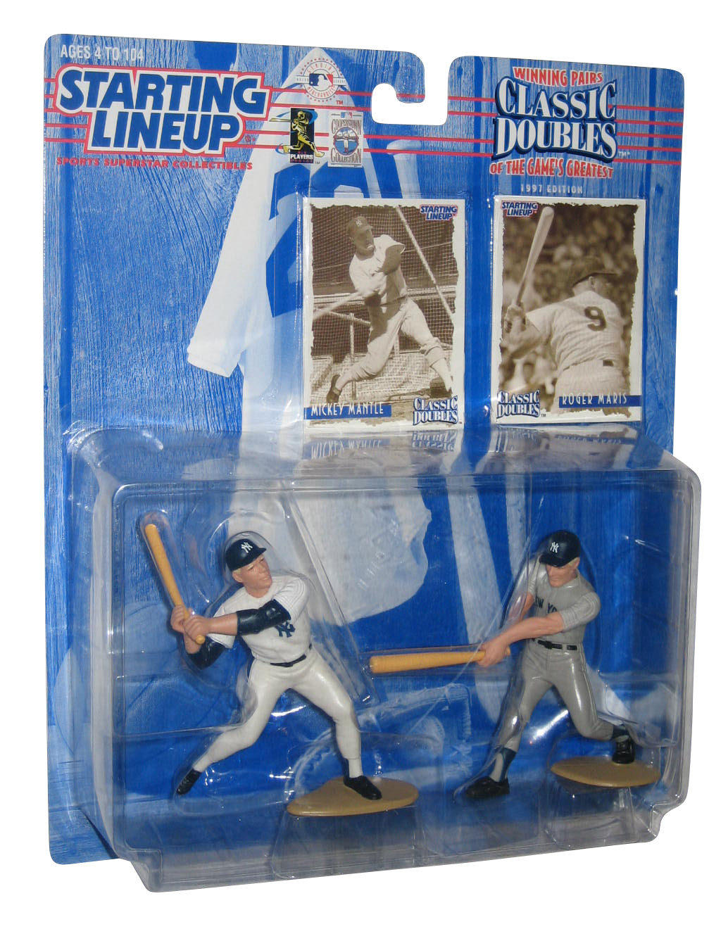 MLB Baseball Mickey Mantle & Roger Maris Classic Doubles Starting Lineup Figure