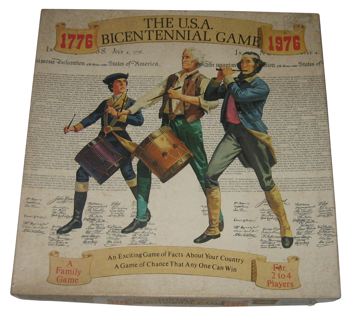 The USA Bicentennial (1975) Vintage Family Fun Facts About Country Cadaco Game