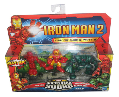 Marvel Super Hero Squad Iron Man 2 Armor Wars Part II Figure Set - (Crimson Dynamo / Titanium Man)