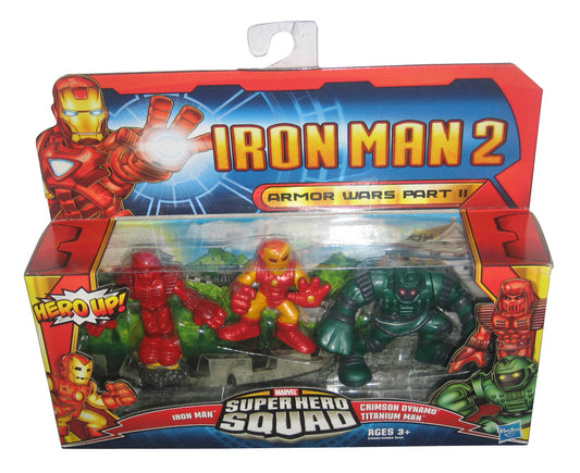 Marvel Super Hero Squad Iron Man 2 Armor Wars Part II Figure Set - (Crimson Dynamo / Titanium Man)