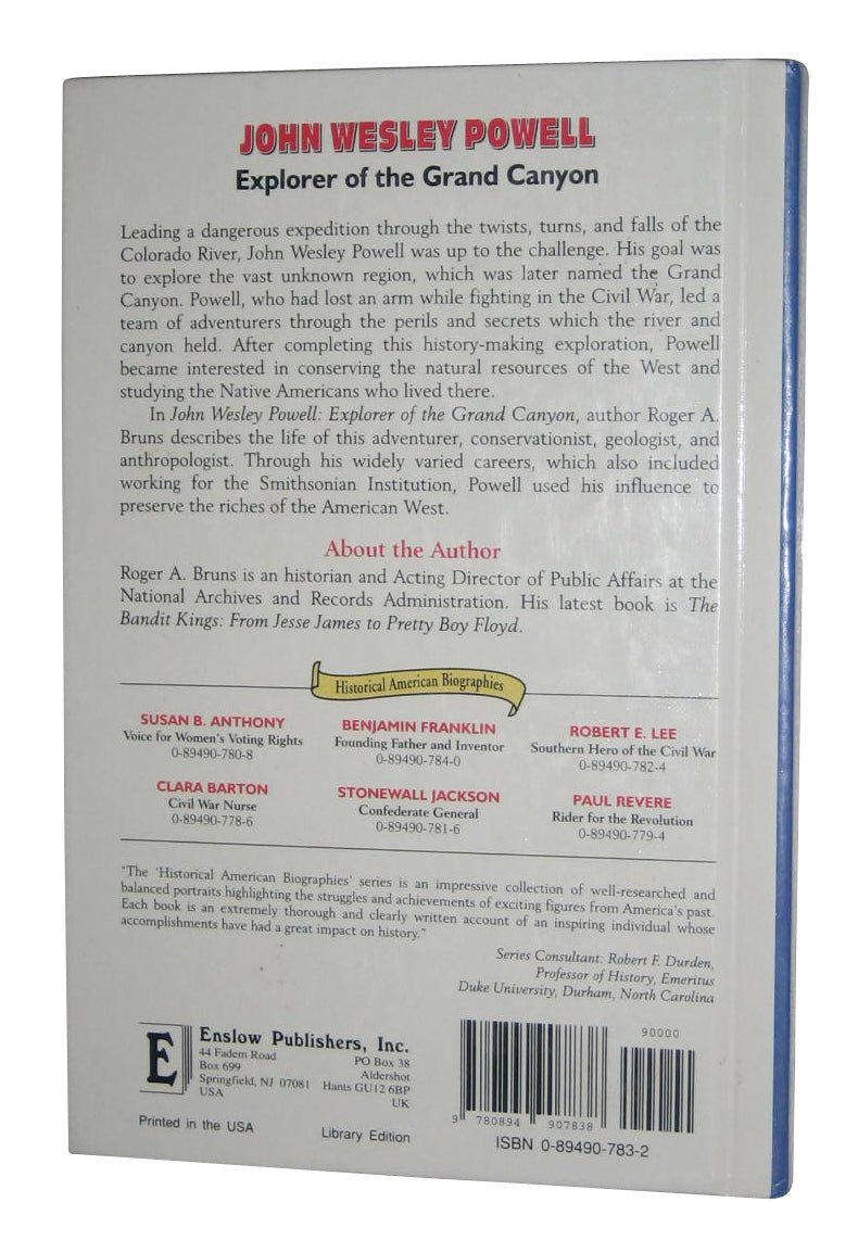 John Wesley Powell Explorer of Grand Canyon Book - (Roger A Bruns)