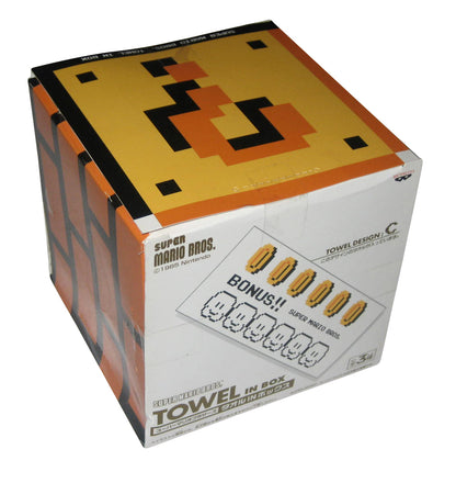 Nintendo Super Mario Bros. Banpresto (2006) Small Towel In Box - (Bonus Level Cloud Coins)