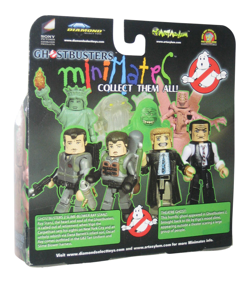 Ghostbusters Minimates Slime Blower Ray Stantz Theatre Ghost Figure Set
