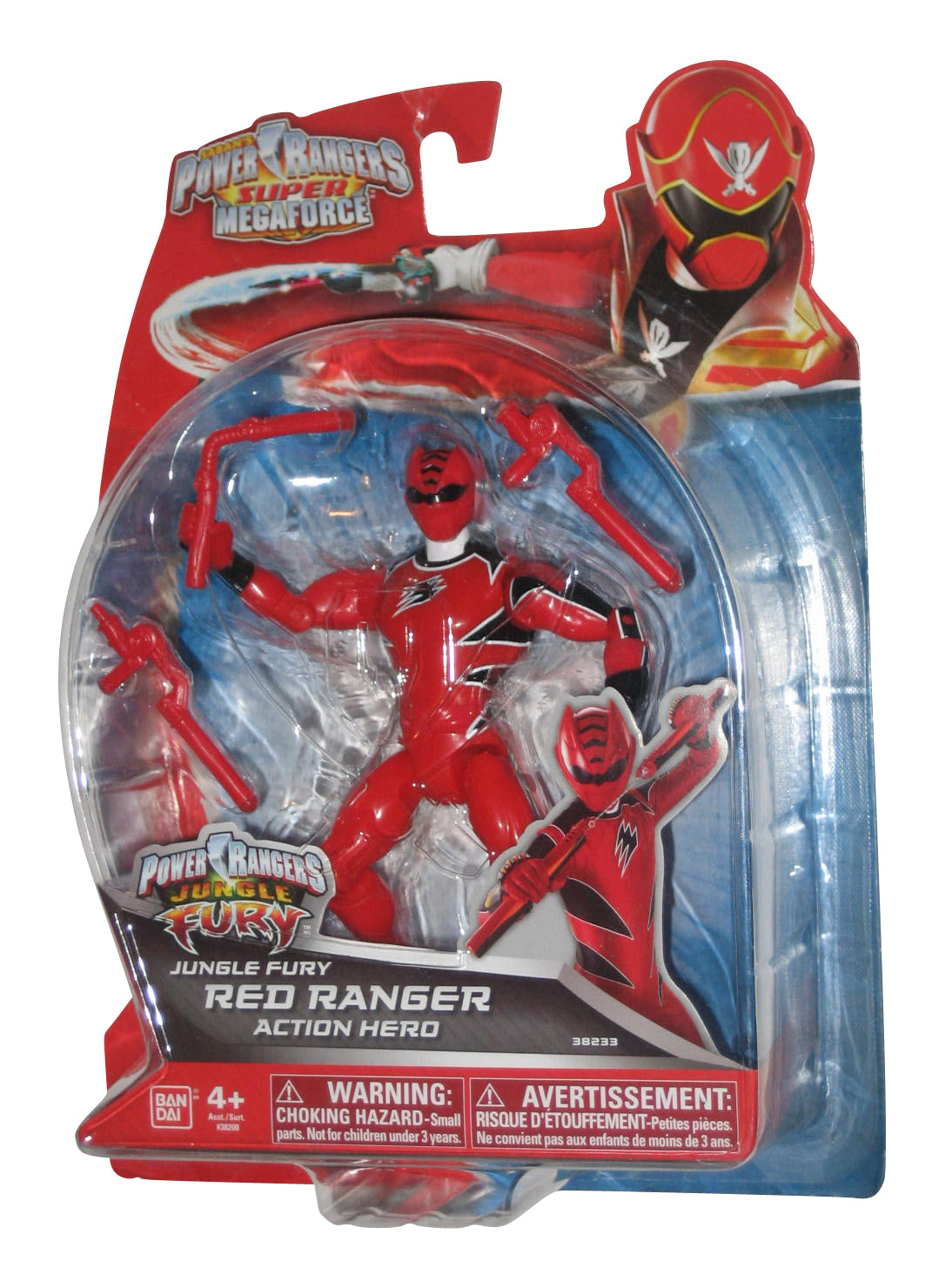 Power Rangers Super Megaforce 5" Jungle Fury Red Action Hero Figure
