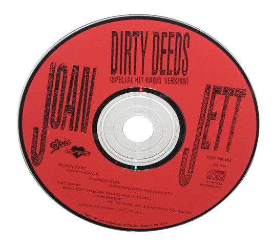 Joan Jett Dirty Deeds Special Hit Radio Version Music CD