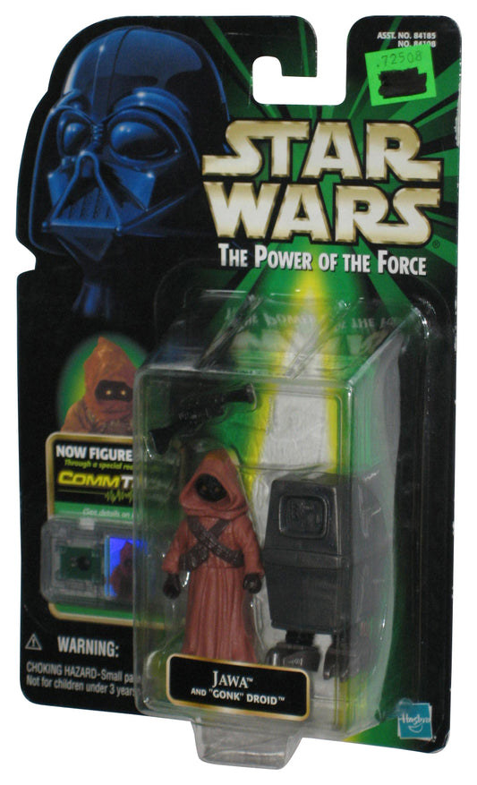 Star Wars Power of The Force (1999) Jawa & Gonk Droid Commtech Green Card Figure