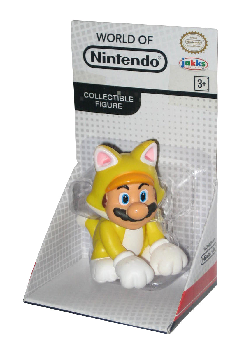 World of Nintendo Super Mario Bros (2016) Jakks Pacific Yellow Cat Mario Mini Figure
