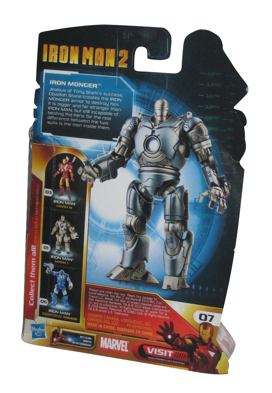 Marvel Comics Iron Man 2 Movie Series Iron Monger Hasbro Action Figure